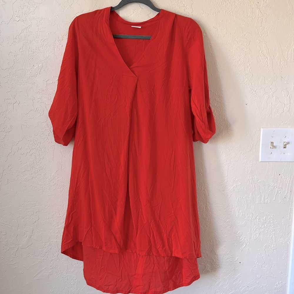 Lascana orange cover up dress/tunic size small